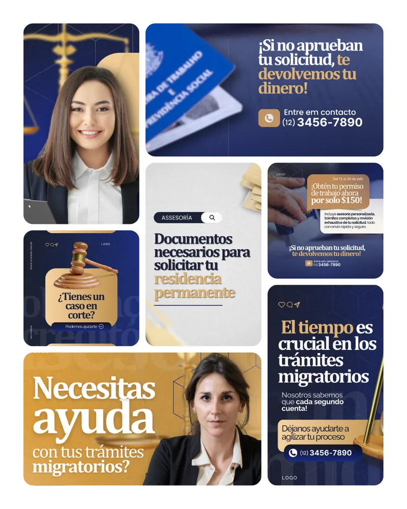 Posts em espanhol para assessoria jurídica