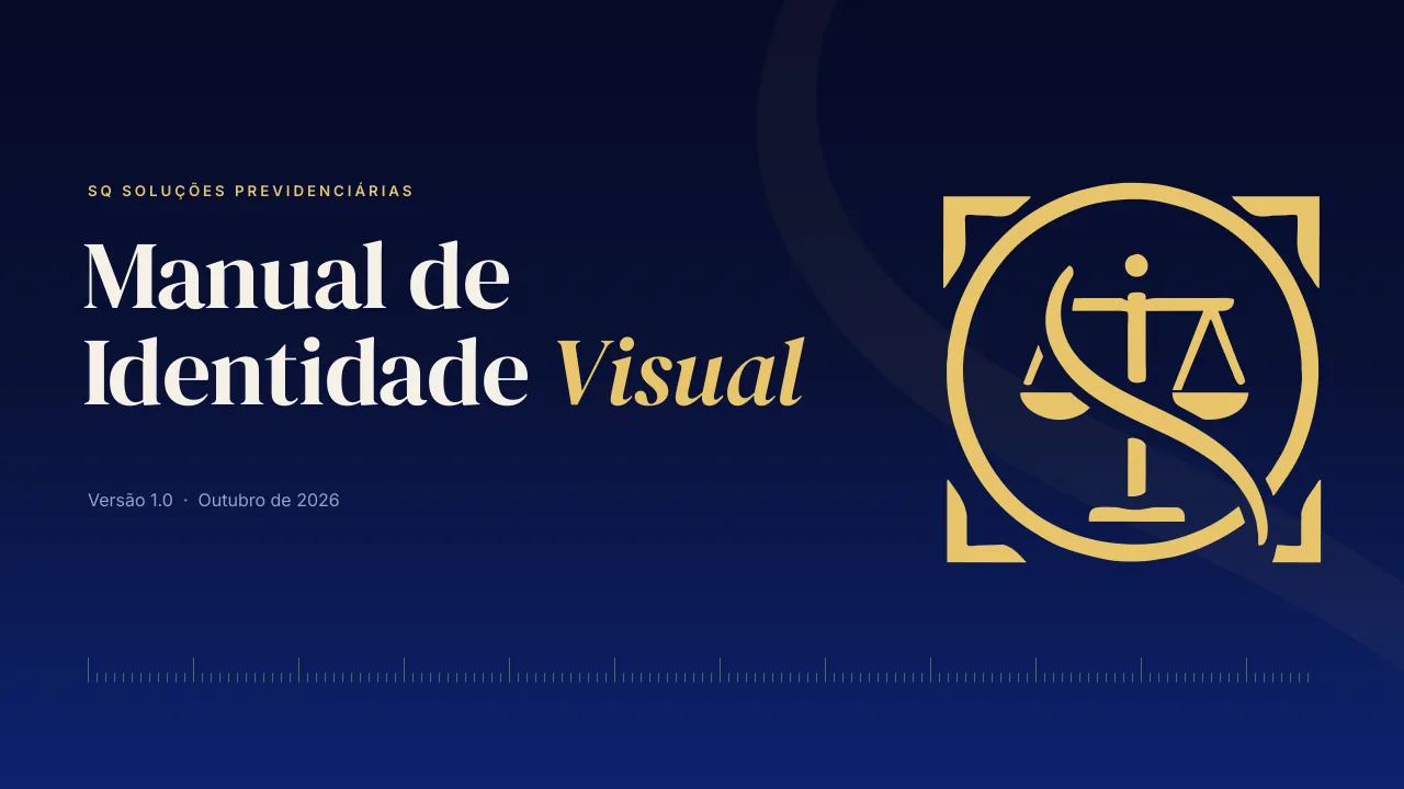 Capa do manual de identidade da SQ Soluções Previdenciárias